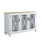 Set buffet credenza contenitore floreale da 2 pezzi - Larghezza 55 e 38 pollici