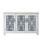 Set buffet credenza contenitore floreale da 2 pezzi - Larghezza 55 e 38 pollici