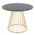 Tavolo da pranzo rotondo con base a piedistallo, stile Mid-Century Modern, 4 posti a sedere