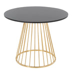 Tavolo da pranzo rotondo con base a piedistallo, stile Mid-Century Modern, 4 posti a sedere
