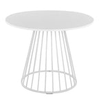 Tavolo da pranzo rotondo con base a piedistallo, stile Mid-Century Modern, 4 posti a sedere