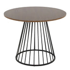 Tavolo da pranzo rotondo con base a piedistallo, stile Mid-Century Modern, 4 posti a sedere