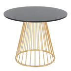 Tavolo da pranzo rotondo con base a piedistallo, stile Mid-Century Modern, 4 posti a sedere