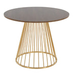 Tavolo da pranzo rotondo con base a piedistallo, stile Mid-Century Modern, 4 posti a sedere