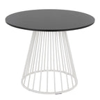 Tavolo da pranzo rotondo con base a piedistallo, stile Mid-Century Modern, 4 posti a sedere