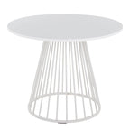 Tavolo da pranzo rotondo con base a piedistallo, stile Mid-Century Modern, 4 posti a sedere