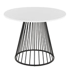 Tavolo da pranzo rotondo con base a piedistallo, stile Mid-Century Modern, 4 posti a sedere
