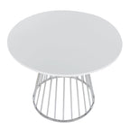 Tavolo da pranzo rotondo con base a piedistallo, stile Mid-Century Modern, 4 posti a sedere