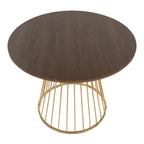 Tavolo da pranzo rotondo con base a piedistallo, stile Mid-Century Modern, 4 posti a sedere