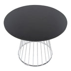 Tavolo da pranzo rotondo con base a piedistallo, stile Mid-Century Modern, 4 posti a sedere