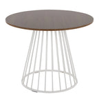 Tavolo da pranzo rotondo con base a piedistallo, stile Mid-Century Modern, 4 posti a sedere