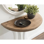 Consolle in legno, Tavolo da divano da ingresso o corridoio con ripiano inferiore, 76,2 cm L x 38,1 cm P x 78,7 cm H