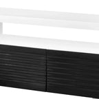 Ida Mobile TV da 75 Pollici, con 2 Cassetti, Bianco Lucido