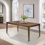 *Limited* Zarbel 6-8 People Tavolo da Pranzo Rettangolare Modern Farmhouse Legno Massello con Prolunghe per Sala da Pranzo Cucina