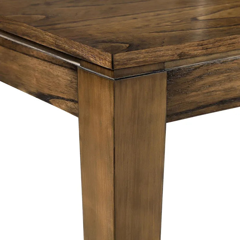 *Limited* Zarbel 6-8 People Tavolo da Pranzo Rettangolare Modern Farmhouse Legno Massello con Prolunghe per Sala da Pranzo Cucina