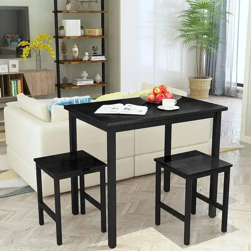 Set Tavolo da Pranzo Piccolo per 2, Mobili per Cucina Domestica Scelta Perfetta, Compatto e Resistente, Facile Montaggio