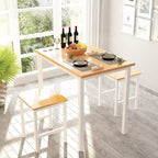 Set Tavolo da Pranzo Piccolo per 2, Mobili per Cucina Domestica Scelta Perfetta, Compatto e Resistente, Facile Montaggio