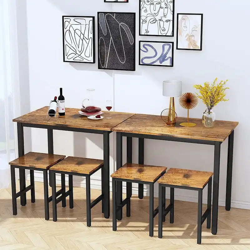 Set Tavolo da Pranzo Piccolo per 2, Mobili per Cucina Domestica Scelta Perfetta, Compatto e Resistente, Facile Montaggio