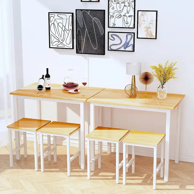 Set Tavolo da Pranzo Piccolo per 2, Mobili per Cucina Domestica Scelta Perfetta, Compatto e Resistente, Facile Montaggio