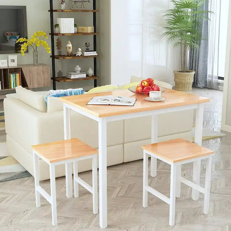 Set Tavolo da Pranzo Piccolo per 2, Mobili per Cucina Domestica Scelta Perfetta, Compatto e Resistente, Facile Montaggio