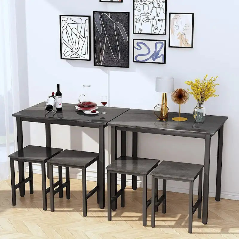 Set Tavolo da Pranzo Piccolo per 2, Mobili per Cucina Domestica Scelta Perfetta, Compatto e Resistente, Facile Montaggio
